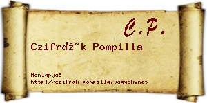 Czifrák Pompilla névjegykártya